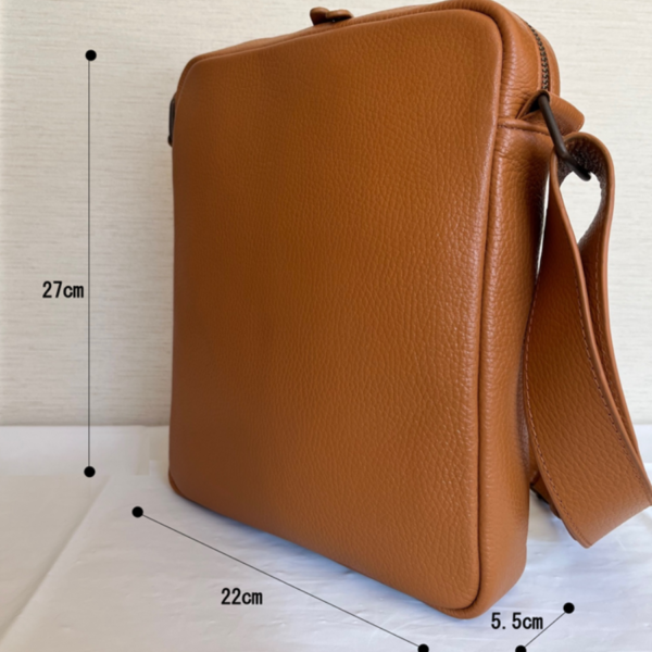 本革メンズショルダーバッグ - Image 3