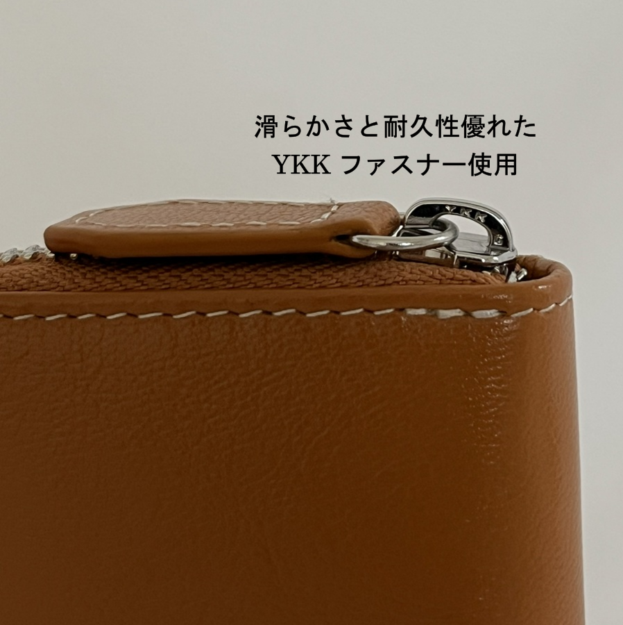 本革コインケース ミニサイフ お財布 ウオレット ファスナー付きコイン入れ カードケース 小銭 プレゼント コンパクト マルチポケット 片手握りサイズ - Image 7